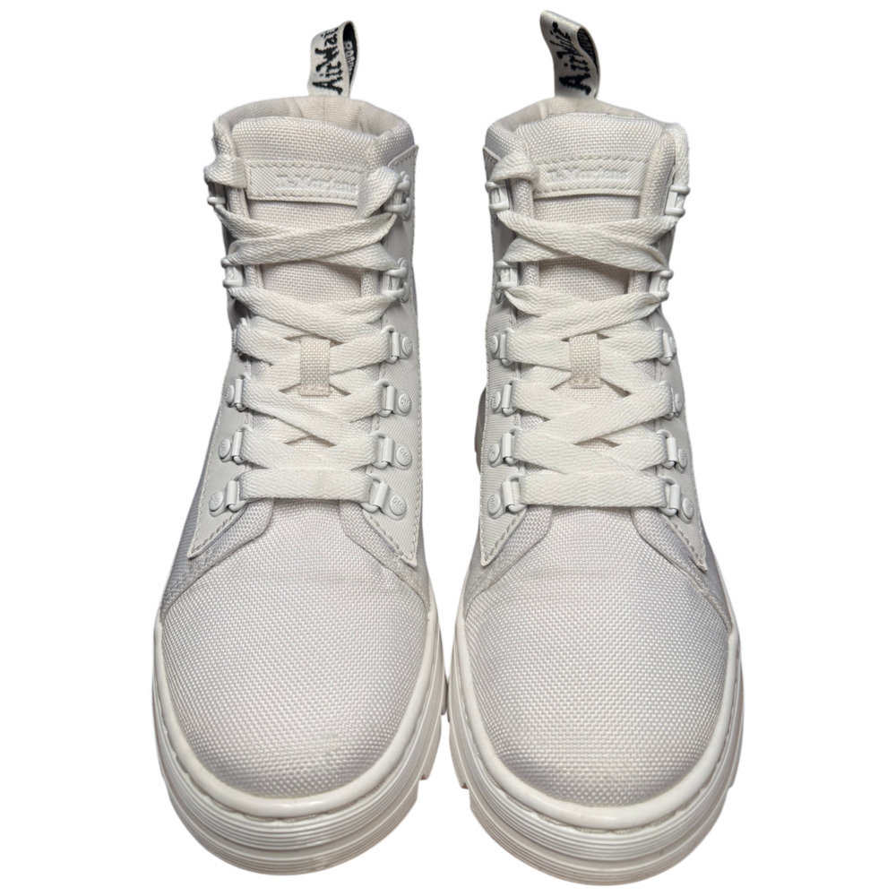 Doc's Dr Martens Combs Women's 7 White Combat Boots Platform - Picture 7 of 11
